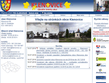 Tablet Screenshot of klenovice.cz